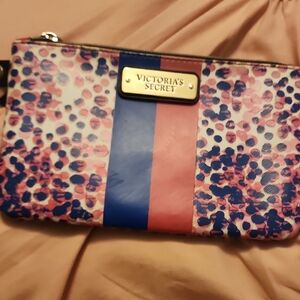 Victoria's Secret Pink and Blue Leopard Clutch